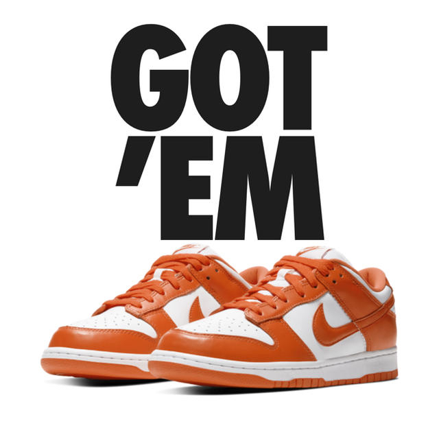 NIKE(ナイキ)のNIKE DUNK LOW ORANGE BLAZE スペシャルエディション メンズの靴/シューズ(スニーカー)の商品写真