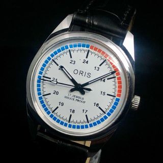 オリス(ORIS)の激レア美品オリスミリタリー1970'sビンテージSWISSスイス腕時計メンズ手巻(腕時計(アナログ))