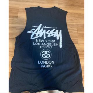 ステューシー(STUSSY)のSTUSSY／ステューシーロゴノースリーブ(Tシャツ/カットソー(半袖/袖なし))