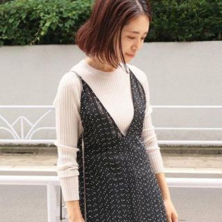 イエナ(IENA)の2018AW IENA 6x3リブクルーネックプルオーバー ナチュラル(ニット/セーター)