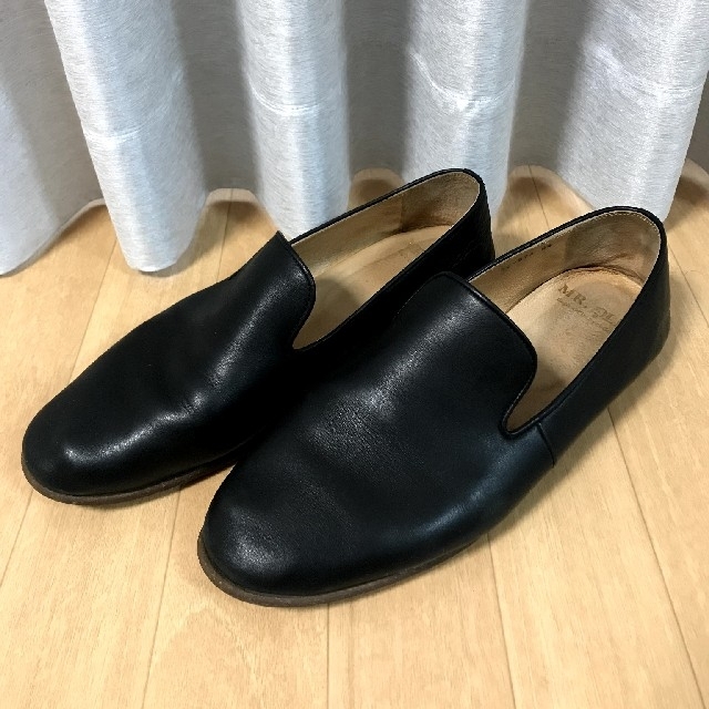 MR.OLIVE　レザースリッポン　黒