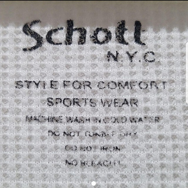 schott(ショット)のショット　ワッフル長袖　Tシャツ　スエット メンズのトップス(Tシャツ/カットソー(七分/長袖))の商品写真