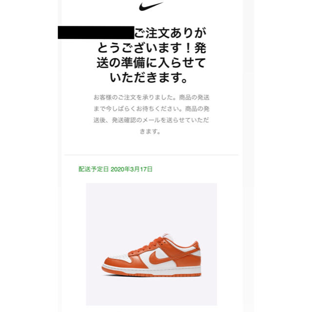 明日までの限定出品 NIKEDUNKロー オレンジ 27cmスニーカー