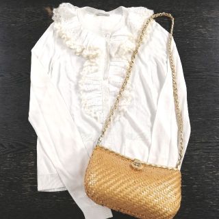 ニナリッチ(NINA RICCI)の【高級美品◆NINA RICCI ニナリッチ】フリルデザインカーディガン(カーディガン)