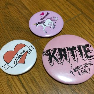 ケイティー(Katie)の缶バッジ Katie jouetie など　まとめ売り(バッジ/ピンバッジ)