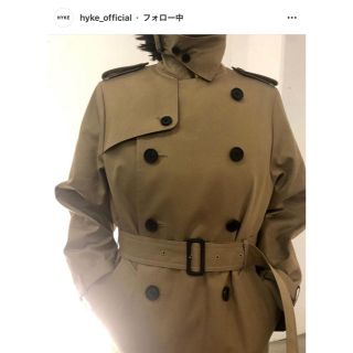 ハイク(HYKE)のAYM719さま専用⭐︎即完売　hyke ビックシルエットトレンチコート02(トレンチコート)