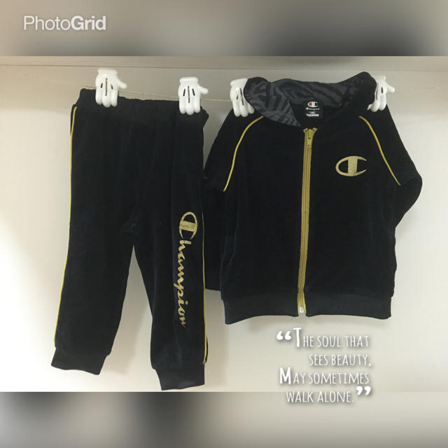 Champion(チャンピオン)のenn様 CHAMPIONジャージSET キッズ/ベビー/マタニティのキッズ服男の子用(90cm~)(その他)の商品写真