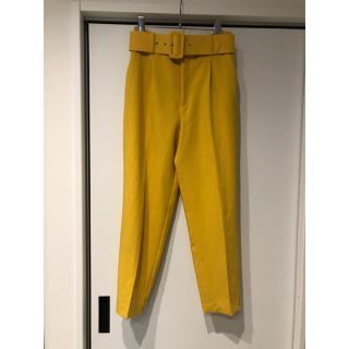 ザラ(ZARA)の専用zaraベルト付きハイウエストパンツ(カジュアルパンツ)