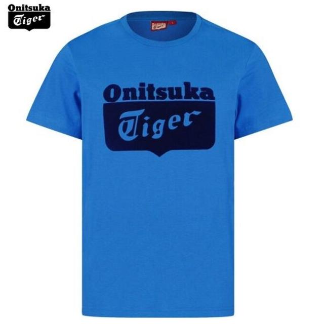 Onitsuka Tiger(オニツカタイガー)の★送料無料★UK直輸入★オニツカタイガー★ロゴ Tシャツ★青x紺/L★ メンズのトップス(Tシャツ/カットソー(半袖/袖なし))の商品写真