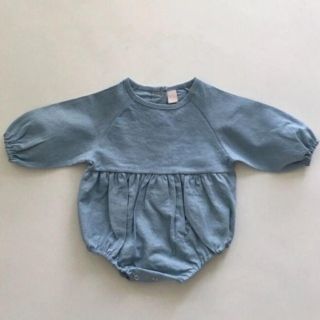 コドモビームス(こども ビームス)のcotton × linen rompers ◆blue80◆専用ページです!!(ロンパース)