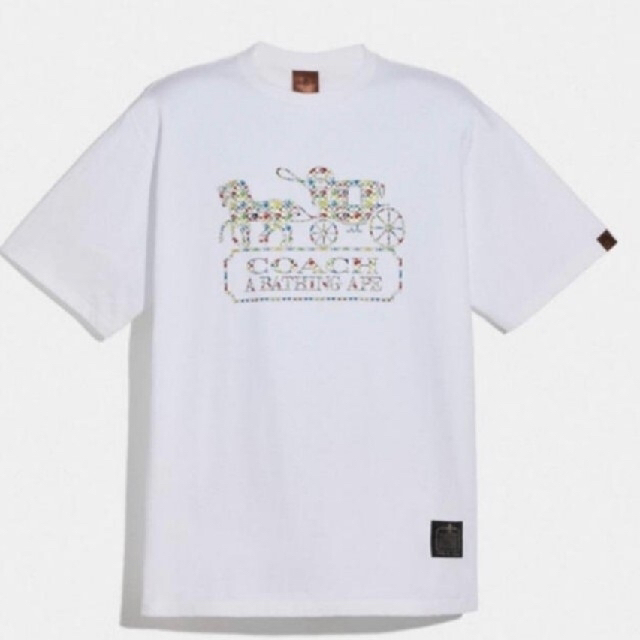 BAPE X COACH コラボ Tシャツ S 白 ホワイト Multi APE