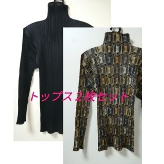 プリーツプリーズイッセイミヤケ(PLEATS PLEASE ISSEY MIYAKE)のプリーツプリーズ(トップス２枚セット)(カットソー(長袖/七分))