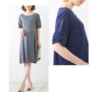 新品☆授乳口付きマタニティワンピース(マタニティワンピース)