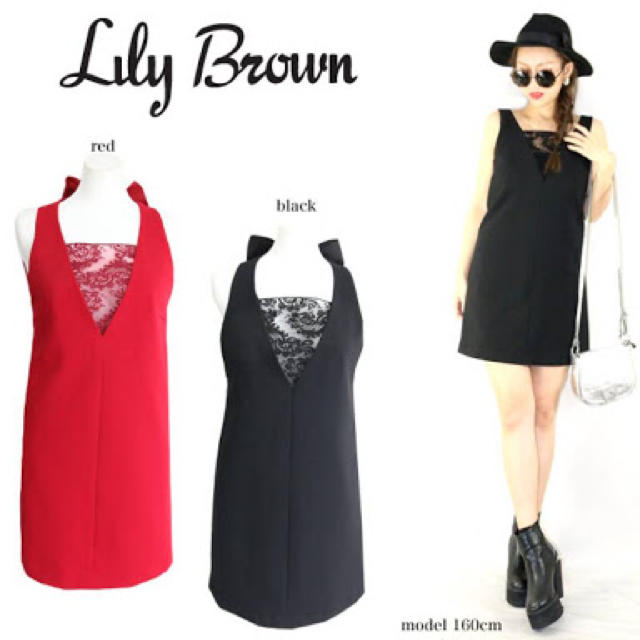 Lily Brown(リリーブラウン)のリリー ドレス  ゆい⭐︎様専用 レディースのワンピース(ひざ丈ワンピース)の商品写真