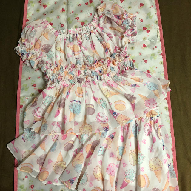 mezzo piano(メゾピアノ)の未使用  mezzo piano  セットアップ  120 キッズ/ベビー/マタニティのキッズ服女の子用(90cm~)(その他)の商品写真