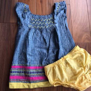 ベビーギャップ(babyGAP)のbabyGap  デニムワンピース 女の子 90cm(ワンピース)