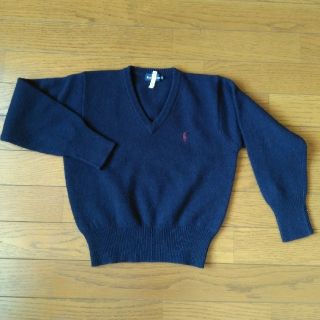 ラルフローレン(Ralph Lauren)のラルフローレン　110　紺色セーター(ニット)