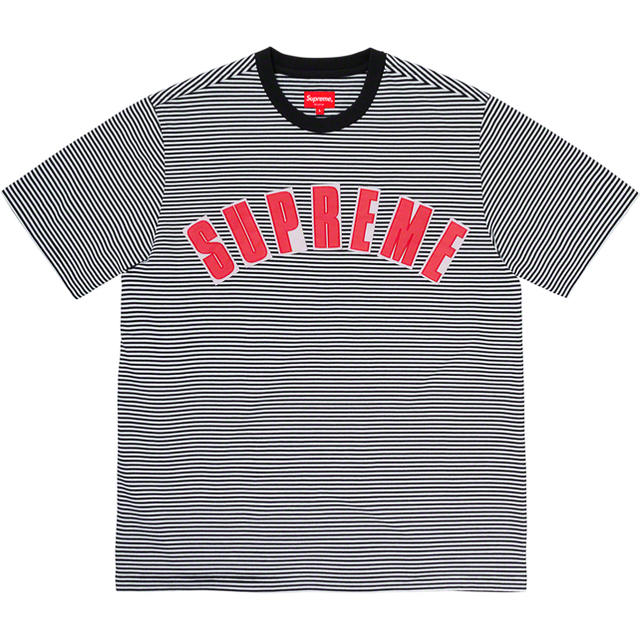 M Supreme Arc Applique S/S Top ボーダー