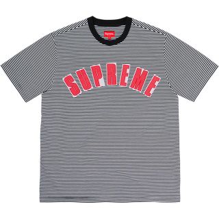 シュプリーム(Supreme)のM Supreme Arc Applique S/S Top ボーダー (Tシャツ/カットソー(七分/長袖))