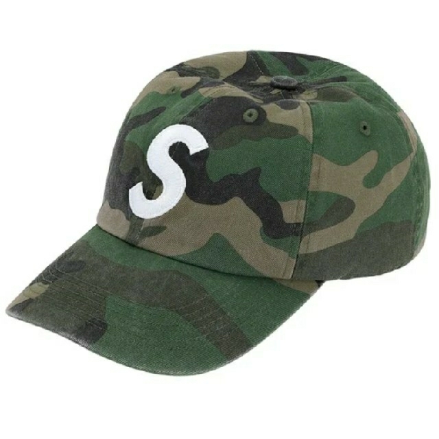 supreme pigment print s logo 6panel cap