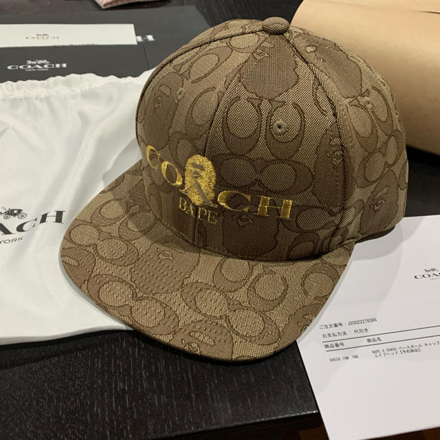 BAPE X COACH JACQUARD BASEBALL CAPメンズ - benjaminstrategy.co