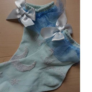 アンジェリックプリティー(Angelic Pretty)のAngelic Pretty Misty Sky ソックス 水色(ソックス)