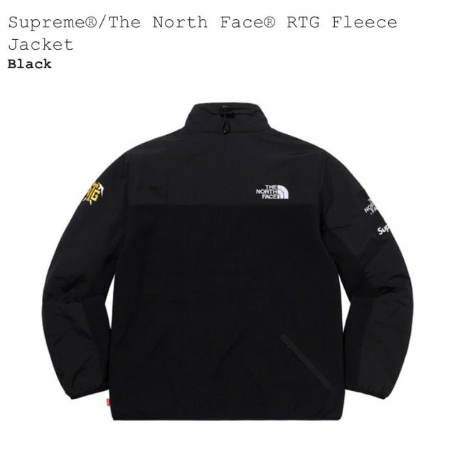 Lサイズ Supreme TNF RTG Fleece Jacket Black 1