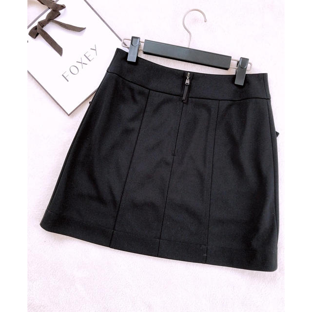 FOXEY】上品!腰履きスカート 黒 40 美品 フォクシー FOXEY】上品!腰履きスカート 黒 40 美品 フォクシー