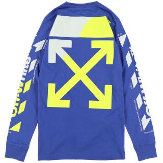 オフホワイト メンズのTシャツ・カットソー(長袖)(ブルー・ネイビー