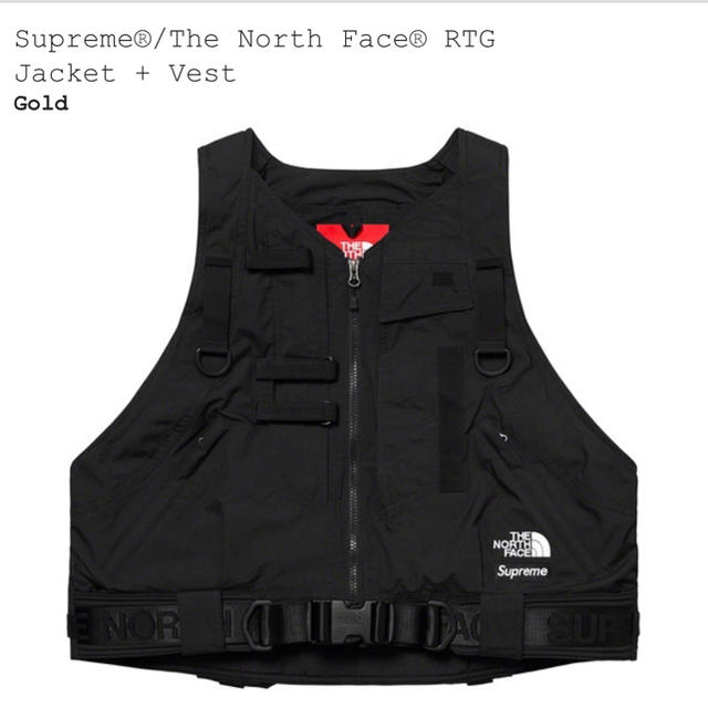 Supreme TNF RTG Jacket + Vest ベストのみsizeS