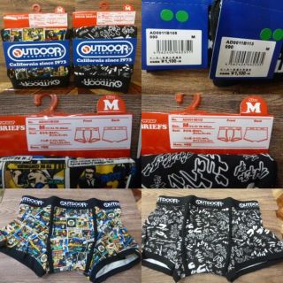 アウトドアプロダクツ(OUTDOOR PRODUCTS)のら)2枚(M)アメコミ 他)OUTDOOR ボクサーブリーフ 腰板ゴム 綿混(ボクサーパンツ)