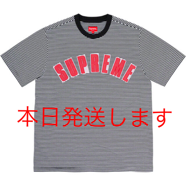 Supreme - M Supreme Arc Applique S/S Top ボーダー の通販 by ...