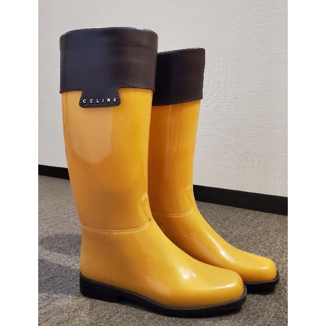 無料発送 レインブーツ CELINE - 長靴/レインシューズ - alrc.asia 最高級の品質 【セリーヌ】サイズ:35 黒レインブーツ 長靴/レインシューズ