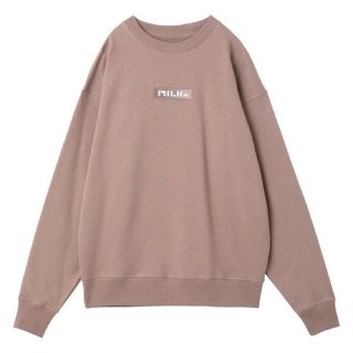 ミルクフェド(MILKFED.)のMILKFED. BAR SWEAT TOP ベージュ(トレーナー/スウェット)