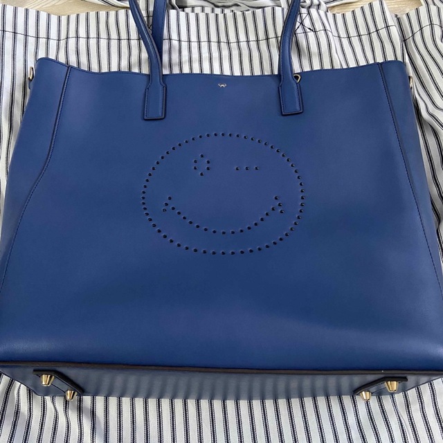 アニヤハインドマーチ トートバッグ Wink Ebury Tote ブルー 7