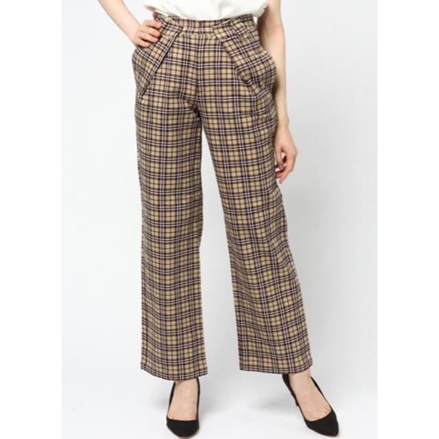 moussy(マウジー)のVINTAGE PLAID REMAKE PANTS レディースのパンツ(カジュアルパンツ)の商品写真