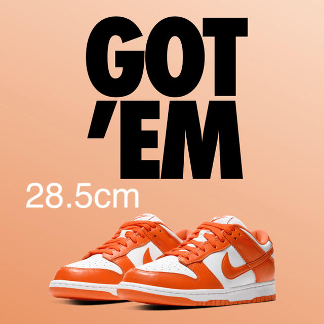 28.5cm NIKE dunk low sp orange