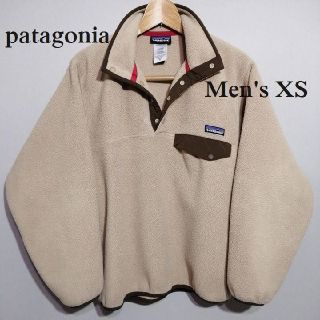 パタゴニア(patagonia)の希少 メンズXS パタゴニア シンチラ フリース スナップT ベージュ(ブルゾン)