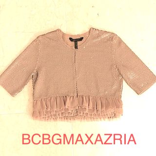 ビーシービージーマックスアズリア(BCBGMAXAZRIA)の処分セール　新品　　BCBG スパンコール　　ボレロ　ジャケット　カーディガン(ボレロ)