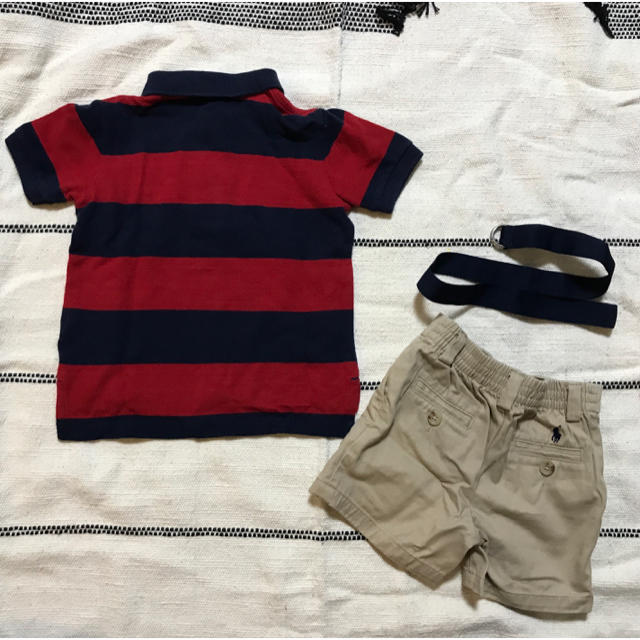 Ralph Lauren(ラルフローレン)のRalph  Lauren ラルフ 80 ポロシャツ•ショートパンツセット キッズ/ベビー/マタニティのベビー服(~85cm)(Ｔシャツ)の商品写真