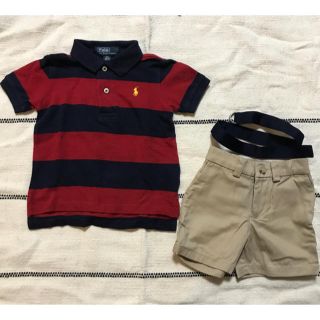 ラルフローレン(Ralph Lauren)のRalph  Lauren ラルフ 80 ポロシャツ•ショートパンツセット(Ｔシャツ)