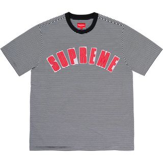 シュプリーム(Supreme)のS Supreme Arc Applique S/S Top ボーダー (Tシャツ/カットソー(半袖/袖なし))