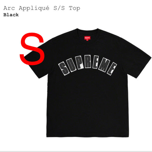 Arc Appliqué S/S Top 黒　S