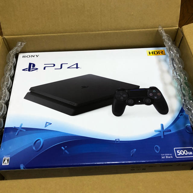 【即日発送】PS4 本体 新品未使用 ジェット・ブラック 500GB | フリマアプリ ラクマ
