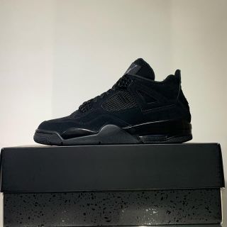 ナイキ(NIKE)の新品　snkrs購入　air jordan 4 black cat aj4(スニーカー)