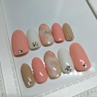 ネイルチップ mixカラー コスメ/美容のネイル(つけ爪/ネイルチップ)の商品写真