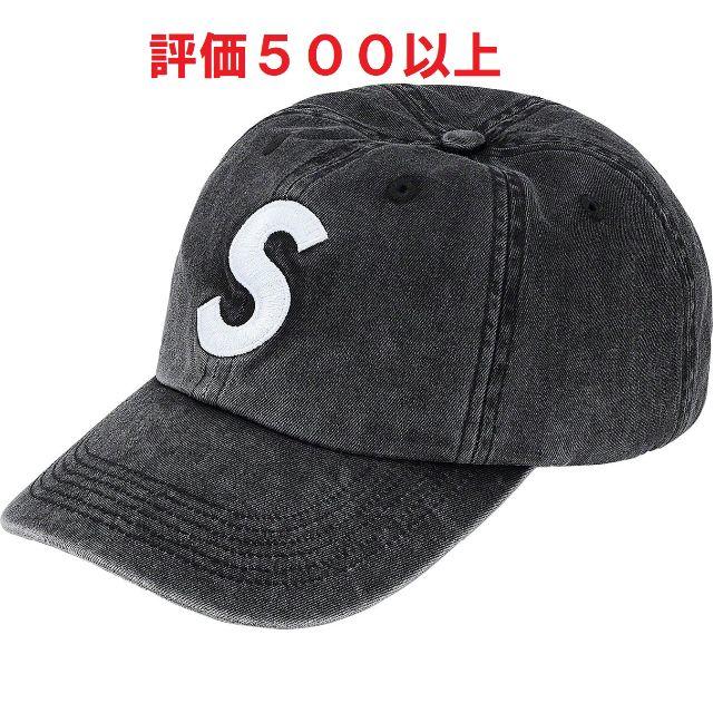 Supreme Pigment Print S Logo 6-Panel 黒帽子