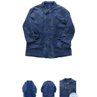 ポーター(PORTER)のporterclassic moleskin coat blue(ステンカラーコート)