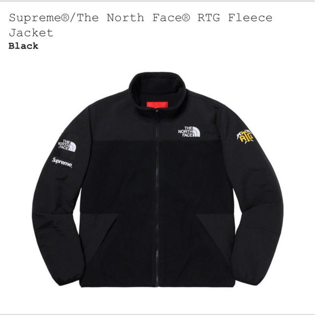 黒S supreme the north face rtg フリース