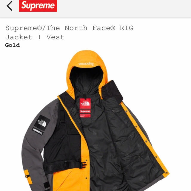 Supreme(シュプリーム)のSupreme × THE NORTH FACE RTG jacket vest メンズのジャケット/アウター(マウンテンパーカー)の商品写真